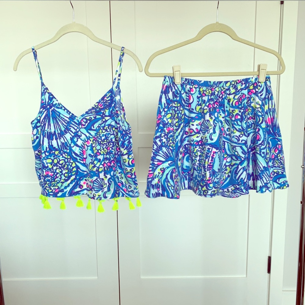 Lilly Pulitzer Ramona Crop Top and Skort Set